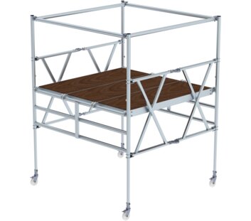 Fold. scaff. w. trip. pf. telescopic, working height 3.70m  | © MUNK GmbH