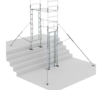 FlexxTower staircase kit basic set for single-sided access Structure | © MUNK GmbH