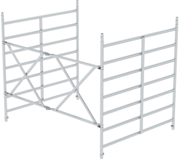 Fold.frame unit 4 cast. & park.br., scaff.1.9m | © MUNK GmbH