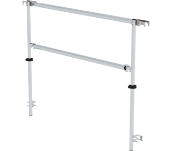 Montage-Sicherungs-Geländer teleskopierbar bei 1800 mm | © MUNK GmbH