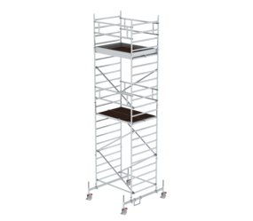 Folding scaff. 1.35x1.80m, Chass. bar & double pf, pf H=5.45m | © MUNK GmbH