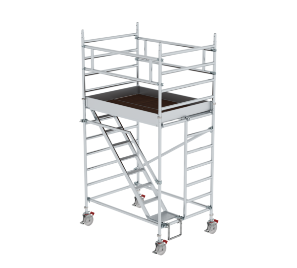 Mob. scaf. 1.35x1.80 m,incl. ascents, pf H=2.35 m | © MUNK GmbH