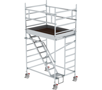 Mob. scaf. 1.35x1.80 m,incl. ascents, pf H=2.35 m | © MUNK GmbH