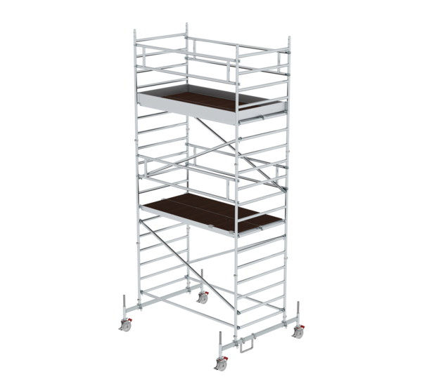Folding scaff. 1.35x2.45m Chass. bar & double pf, pf H=4.45m | © MUNK GmbH