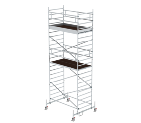 Folding scaff. 1.35x2.45m Chass. bar & double pf, pf H=5.45m | © MUNK GmbH
