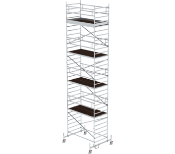 Folding scaff. 1.35x2.45m Chass. bar & double pf, pf H=8.45m | © MUNK GmbH