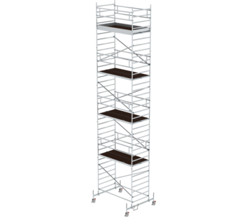 Folding scaff. 1.35x2.45m Chass. bar & double pf, pf H=9.45m | © MUNK GmbH