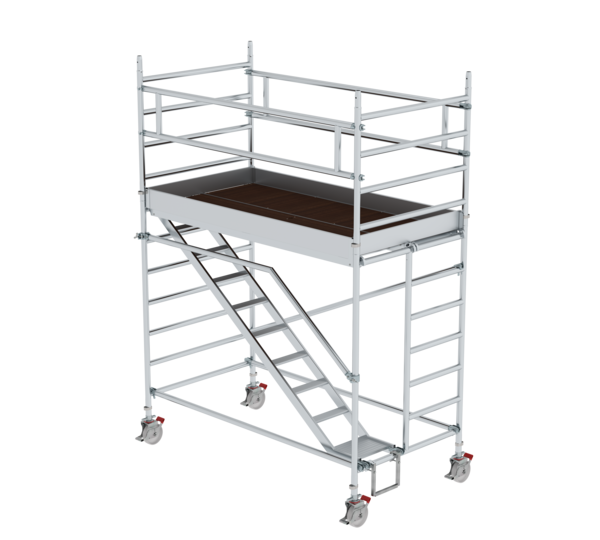 Mob. scaf. 1.35x2.45 m,incl. ascents,pf H=2.35 m | © MUNK GmbH