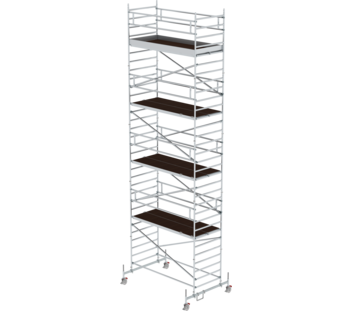 Rollgerüst 1,35x3,0m m. Fahrb. & Dp-PF PF-H 8,45m | © MUNK GmbH