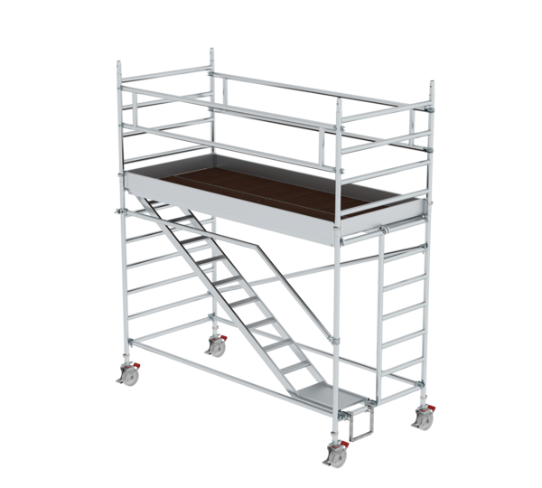 Mob. scaf. 1.35x3.0 m,incl. asc/outr. pf H=2.35 m | © MUNK GmbH