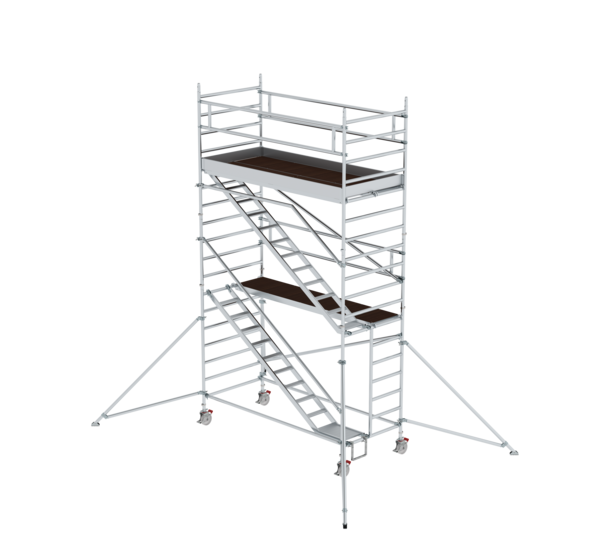 Mob. scaf. 1.35x3.0 m,incl. asc/outr. pf H=4.35 m | © MUNK GmbH