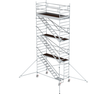 Mob. scaf. 1.35x3.0 m,incl. asc/outr. pf H=6.35 m | © MUNK GmbH