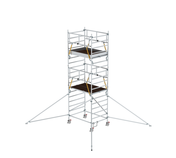 Mob. scaff SG 1,80x1,35 m w. outr. & db.pf, pfh 4,47 m | © MUNK GmbH