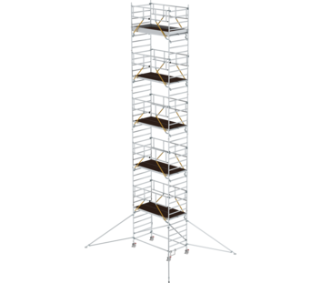 Mob. scaff SG 2,45x1,35 m w. outr. & db.pf, pfh 11,47 m | © MUNK GmbH