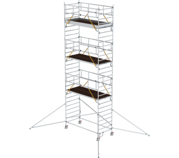 Mob. scaff SG 3,00x1,35 m w. outr. & db.pf, pfh 7,55 m | © MUNK GmbH