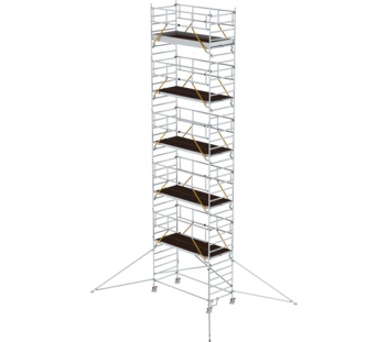 Mob. scaff SG 3,00x1,35 m w. outr. & db.pf, pfh 10,35 m | © MUNK GmbH