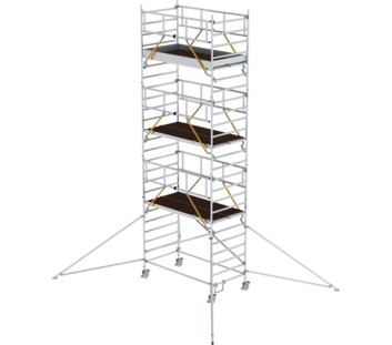 Mob. scaff SG 2,45x1,35 m w. outr. & db.pf, pfh 6,43 m | © MUNK GmbH