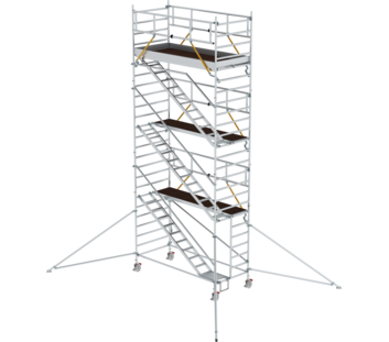 Mob. scaf. SG 3,00x1,35 m,incl. asc/outr.pf H=6,43 m | © MUNK GmbH