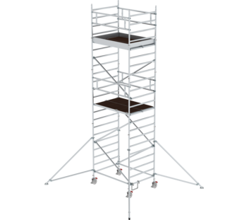 Mob. scaff 1.35x1.80m w. outr. & db.pf, pfh 5.35m | © MUNK GmbH