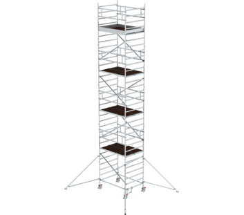 Mob. scaff 1.35x1.80m w. outr. & db.pf, pfh 8.35m | © MUNK GmbH
