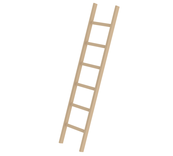 Straight ladder wood w/o stabiliser, 6 rungs | © MUNK GmbH