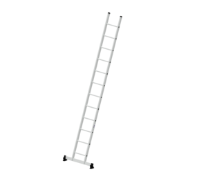Straight ladder w. nivello stabiliser, 12 rungs | © MUNK GmbH