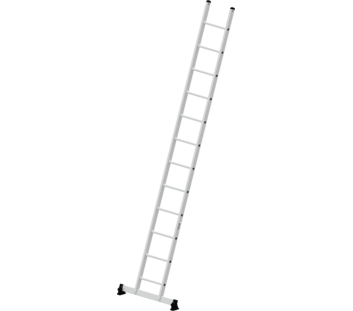 Straight ladder w. nivello stabiliser, 12 rungs | © MUNK GmbH