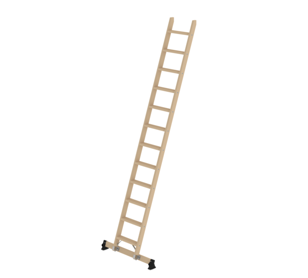 Wooden stepladder with nivello® traverse 12 steps | © MUNK GmbH