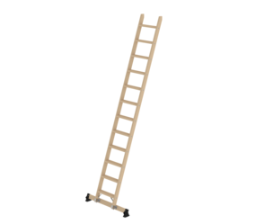 Wooden stepladder with nivello® traverse 12 steps | © MUNK GmbH