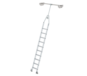 Shelf ladder rotating for double shelf, 10 steps | © MUNK GmbH
