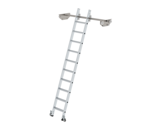 Shelf ladder mobile for double shelf, 10 steps | © MUNK GmbH