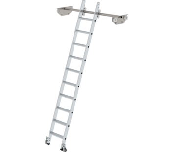 Shelf ladder mobile for double shelf, 10 steps | © MUNK GmbH