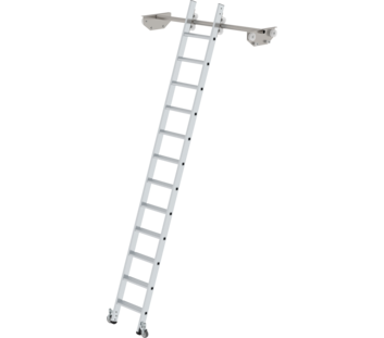 Shelf ladder mobile for double shelf, 12 steps | © MUNK GmbH