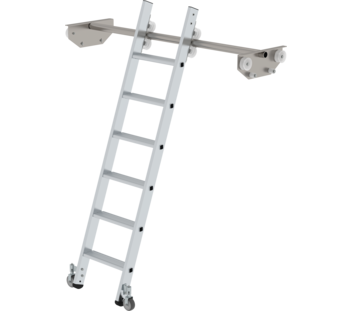 Shelf ladder mobile for double shelf, 6 steps | © MUNK GmbH