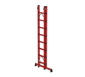 2-section GRP rung extension ladder with nivello® traverse 2x8 rungs | © MUNK GmbH