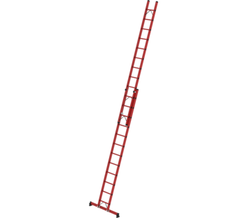 2-section GRP rung extension ladder with nivello® traverse 2x12 rungs | © MUNK GmbH