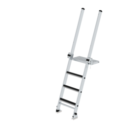 Step pit ladder with 4 steps incl. platform | © MUNK GmbH