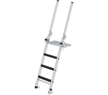 Step ladder for excavation pits with foldable exit rails, 4 steps | © MUNK GmbH