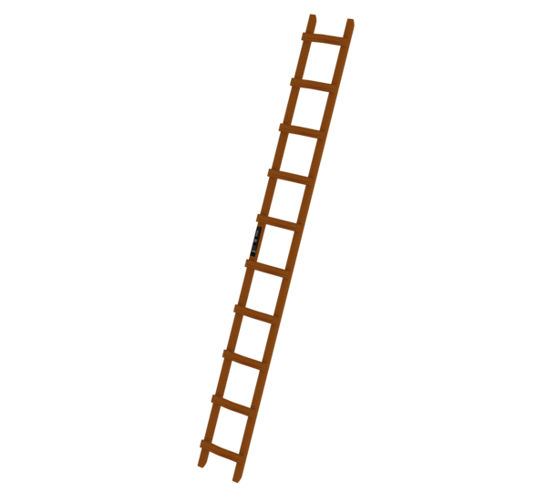 Roof ladder wood, 10 rungs | © MUNK GmbH