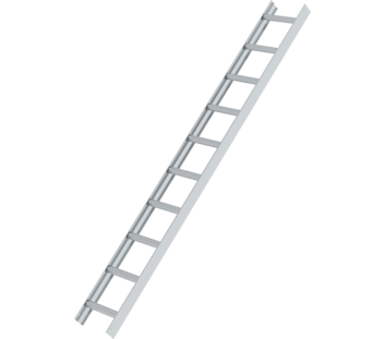 Roof ladder, natural aluminium, 10 rungs | © MUNK GmbH