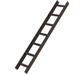 Roof ladder, brown, 7 rungs | © MUNK GmbH