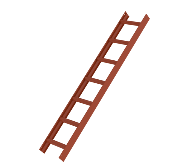Roof ladder, reddish brown, 7 rungs | © MUNK GmbH