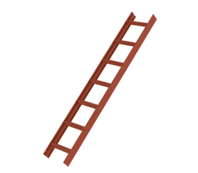 Roof ladder, reddish brown, 7 rungs | © MUNK GmbH