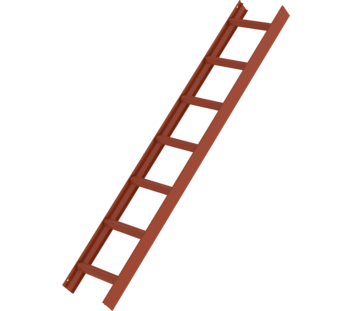 Roof ladder, reddish brown, 7 rungs | © MUNK GmbH