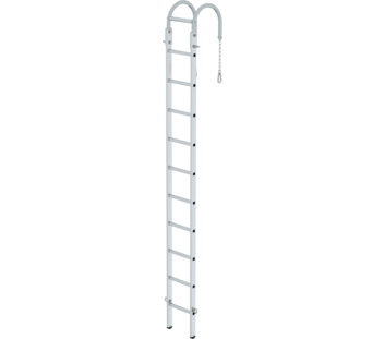 Rung mast hanging ladder, 3.26 m, 10 rungs | © MUNK GmbH