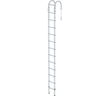 Rung mast hanging ladder, 3.82 m, 12 rungs | © MUNK GmbH