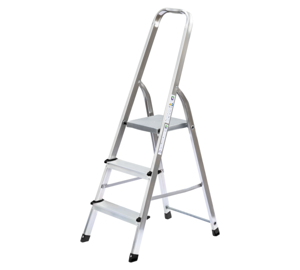 Household ladder, single-sided access, 3 steps | © MUNK GmbH