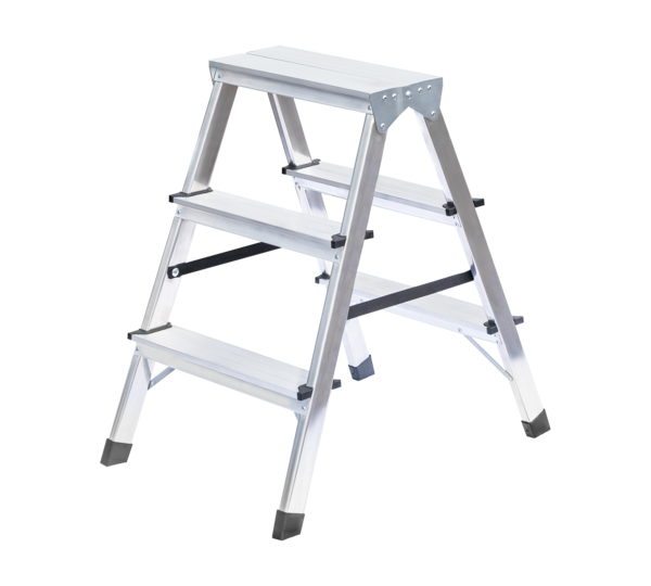 Household ladder, double-sided access, 2x3 steps | © MUNK GmbH