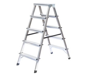 Household ladder, double-sided access, 2x5 steps | © MUNK GmbH