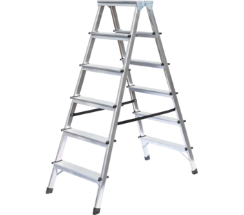 Household ladder, double-sided access, 2x6 steps | © MUNK GmbH